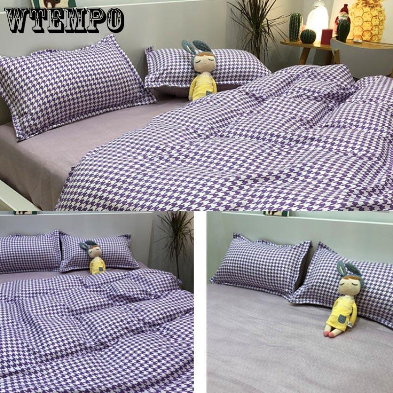 Fashion Simple Style Home Bedding Sets Bed Linen Duvet Cover Flat Sheet Winter King Queen Twin
