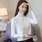 Autumn and Winter Turtleneck Warmth Thick Ultra-short Sweater Women's Pullover High-waist Loose Base Sweater
