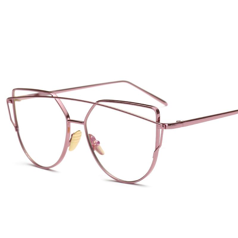 Metal Eyeglasses Frame Fashion Women Men Titanium Brand Glasses Frames Gold Shield Frame With Glasse