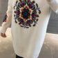 Autumn and Winter Mid-length Coat Loose Casual Thick Top Long Sleeve Knitted Sweater for Women