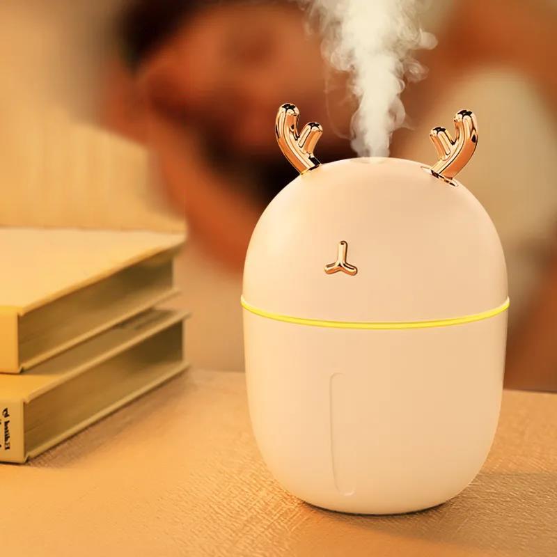 300ml Antler Air Humidifier USB Electric Sprayer Mini Portable Aroma Diffuser for Home  Office Car