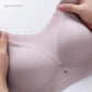 Underwear Women's Thin Leopard Print Anti-sagging Side Close-up and Anti-glare Beautiful Back Bra Without Steel Ring Gathering