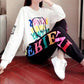 Sports Suit Women's Spring and Autumn Popular Large Size Loose Casual Temperament Fashion Long-sleeved Two-piece