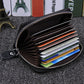 Genuine Leather Women Card Holder Wallets Small Female Pillow Purse Credit Card Bag Zipper Card Case