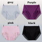 4PCS Ladies Underwear Women Seamless Panties Plus Size Sexy Modal High Waisted Solid Color Lace for Granny Briefs 4 Pack