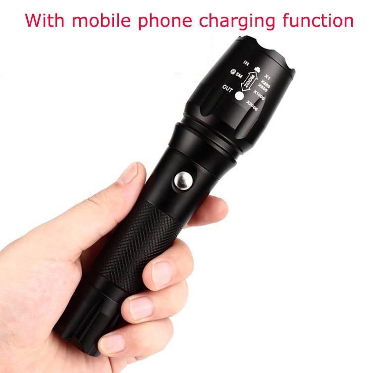 Strong Light Flashlight Rechargeable Super Bright Long-range Xenon Lamp Waterproof Outdoor Night Cavalry Special Forces Household Direct Charge