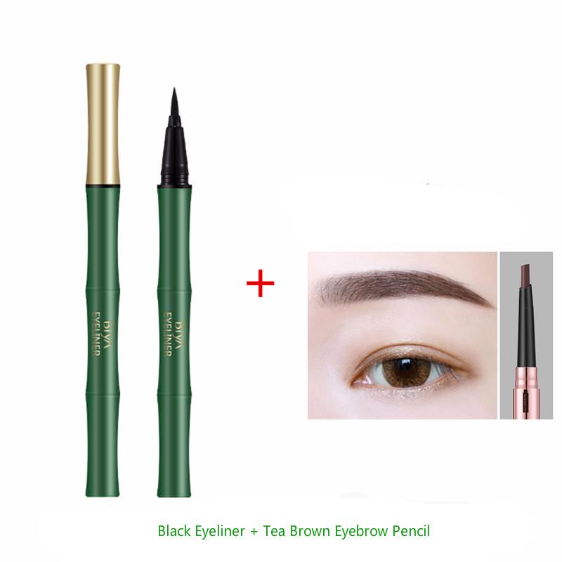 Super fine head for 24 hours without blooming students Eyeliner is waterproof and does not smudge