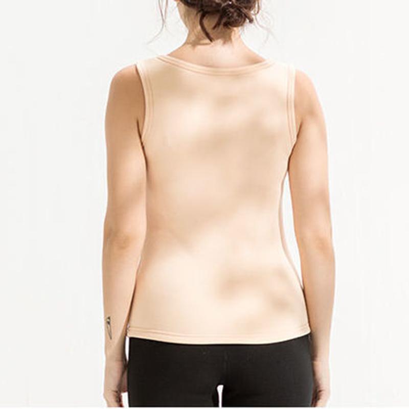 Women Sleeveless Thermal Underwear Women Winter Plus Velvet Thicken Vest Sexy Pajamas Autumn Spring Windproof Soft Lining High Elasticity Comfortable