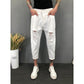 Men's Big Ripped Small-footed Jeans Trendy Cropped Trousers Harem Pants