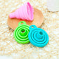 3Pcs Kitchen Mini Silicone Gel Foldable Funnel Hopper Cooking Kitchen Gadgets