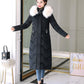 Winter Big Fur Collar Mid-length Padded Jacket Plus Size Slim Padded Jacket Fashionable Over-the-knee Female Down Padded Jacket