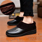 Winter Cotton Shoes and Snow Boots Women Flat Bottom and Velvet Warm Leather Shoes Winter Shoes Soft Bottom Non-slip