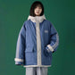 Winter Padded Jacket Female Students Korean Version of Loose Tooling Padded Jacket Thickened Padded Jacket Bread Jacket Female Trend