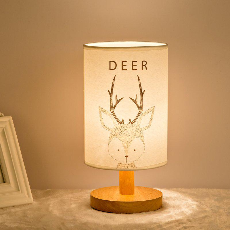 Led Wood Table Lamp Eye Protection Desk Lamp Bedroom Study Bedside  Night  Lamp
