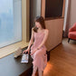 Custom Dress Female Spring Summer All-match French Sexy Halter Design Solid Color Suspender Skirt