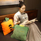 Soft and Warm Coral Fleece Pillow Quilt Dual-use Cute Office Car Pillow Sleeping Artifact Multifunctional Three-in-one Hand Warmer