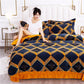 Anti-static Coral Fleece Four-piece Warm Milk Fleece Quilt Cover Sheet French Fleece Non-shedding Non-fading Bedding