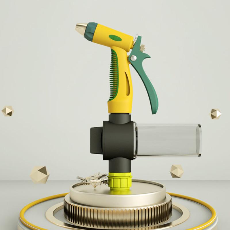 High Pressure Car Wash Water Gun Household Multifunctional Powerful Water Gun Watering Car Wash Artifact Metal Water Gun Head