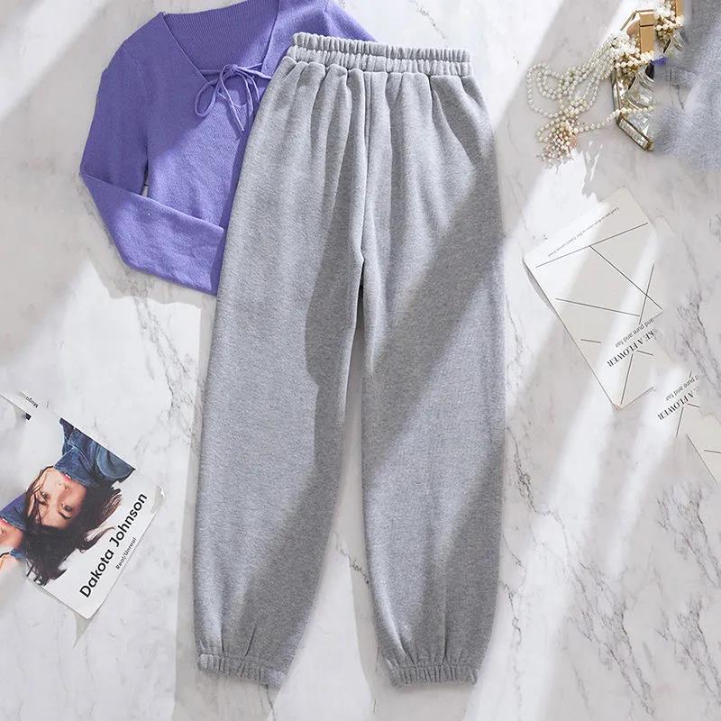 Spring and Summer Casual Pants Korean Version of Loose Small Man All-match Thin Section Waistband Sports Pants Women's Trend