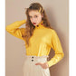 Cute Emoji Sweater Embroidery Female Pile Pile Sweater Solid Color Autumn and Winter