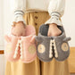 Designed Cotton Slippers Warm In Autumn and Winter Flat Shoes Non-slip Slippers Indoor Leisure and Entertainment
