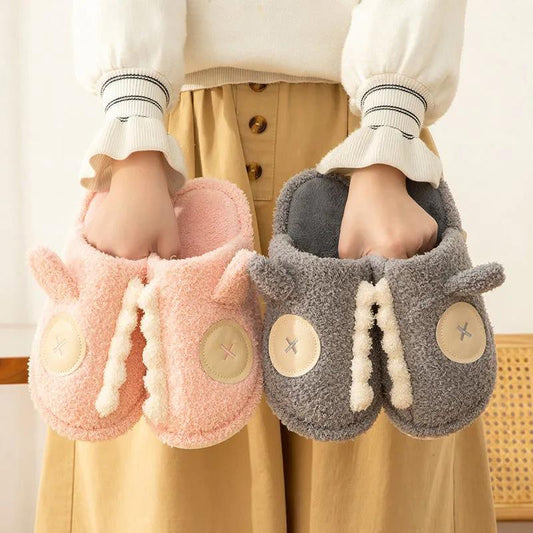 Designed Cotton Slippers Warm In Autumn and Winter Flat Shoes Non-slip Slippers Indoor Leisure and Entertainment