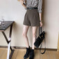 WTEMPO Shorts Women Spring and Summer High Waist Slimming Casual Loose A-line Wide-leg Pants Drape Suit Pants