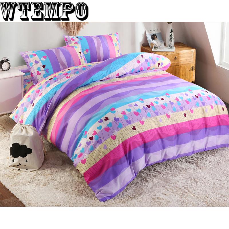 Home Bedding Set Comfortable Soft Cotton Printed Quilt Cover Four-piece Bedroom
