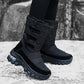 Winter Outdoor Ski Boots Boots Women's Waterproof Non-slip Mid-high Tube Cotton Boots Outdoor Plus Velvet Thickening Large Size Snow Boots