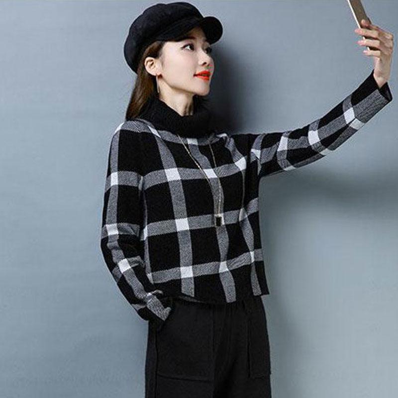 Autumn Winter Thick Sweater Women Knitted  Pullover Sweater Long Sleeve Turtleneck  Jumper Soft Warm Pull Femme