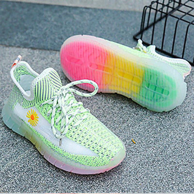 Unisex Children's Sports Shoes Children's Non-slip Coconut Shoes Comfortable and Lightweight Sports Running Shoes Breathable Schoolgirl Net Shoes