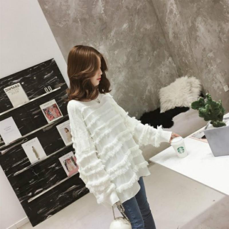 Pofulove Winter Women's Sweater Core Yarn Ladies Loose and Thin To Wear New Women's Clothing
