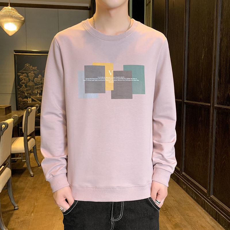 Spring and Autumn New Sweater Men's Long Sleeves Round Collar Pullover