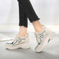 White Sneakers Women Heighten Womens Dad Shoes Casual Vulcanized Shoes Zapatos Dorados Para Mujer