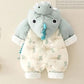 Baby Down Padded Jacket Onesies for Boys and Girls Baby Winter Outing Clothes Plus Velvet Padded Outer Clothes Cute and Warm