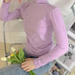 Turtleneck Women Pullover Sweater Spring Jumper Knitted Basic Top Fashion Autumn Long Sleeve Korean Ladies Clothes