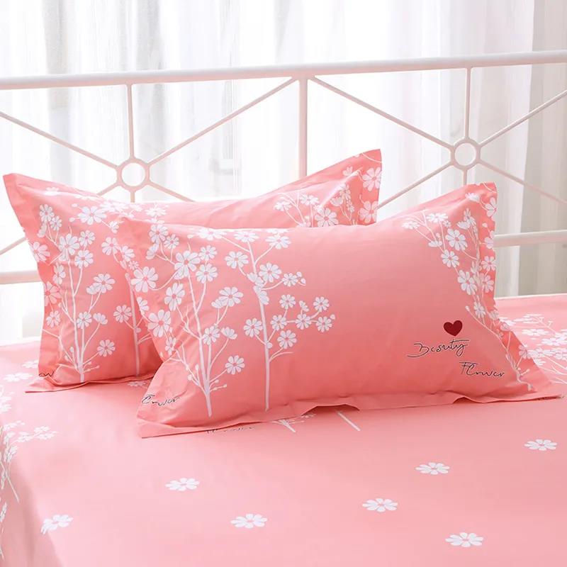 Two-piece Cotton Pillowcase Single Double Bedroom Pillowcase Plus Thicker Pillow Cover