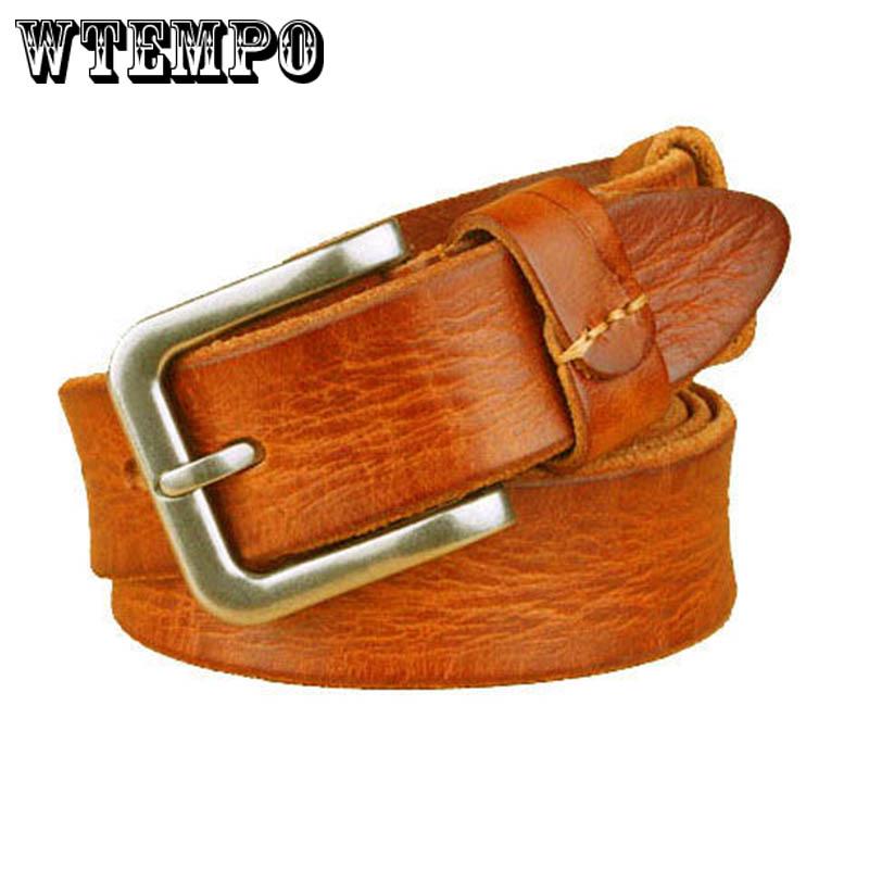 Fashion High Quality Brand Man Belt Split Leather Belt Casual Men's Leather Belts For Jeans