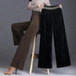 Women's Wide Leg Pants Autumn and Winter High Waist Drape Loose and Thin Plus Velvet Thick Straight-leg Trousers