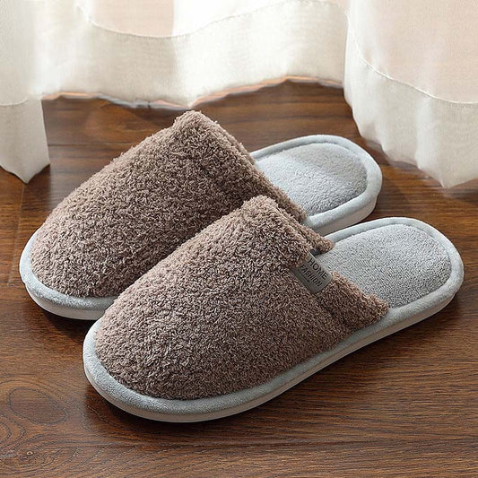 Autumn and Winter Cotton Slippers Indoor Non-slip Warm Soft Home Men's Cotton Slippers