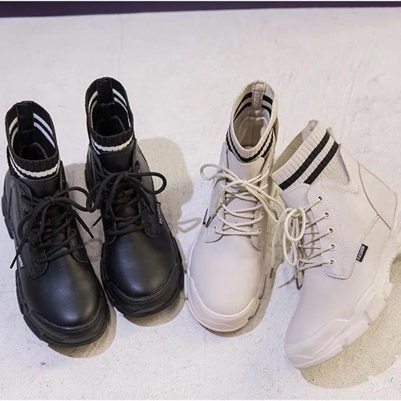 Martin Boots Women's Shoes All-match British Style Short Boots Winter  Cotton Shoes