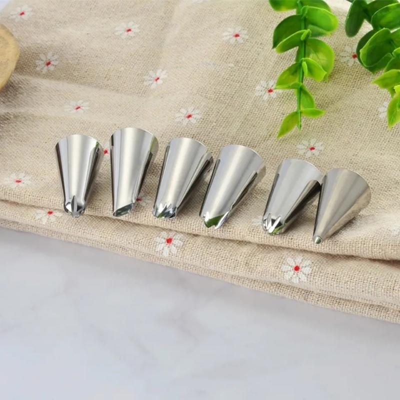 8Pcs/Set Silicone Pastry Bag Cream Nozzles Kitchen Bakery Cake Icing Piping Cream Cake Decorating Tools Reusable Bags Nozzle Set