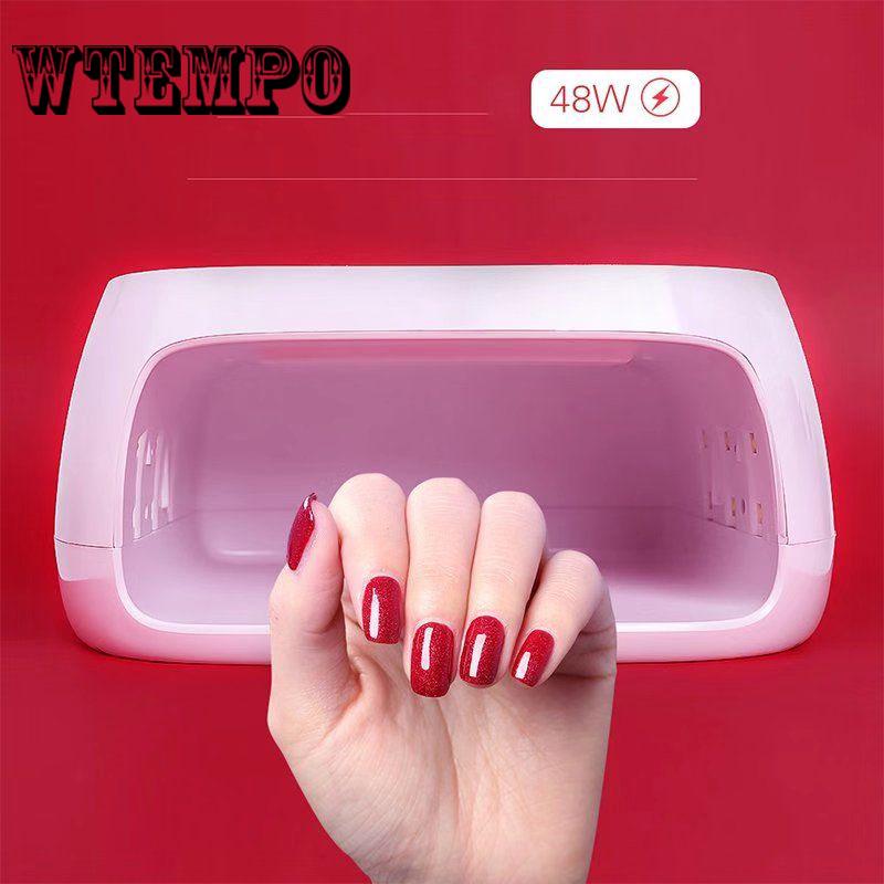 48W Nail Phototherapy Machine Baking Lamp Nail Lamp Induction Quick-drying Roast LED Nail Machine