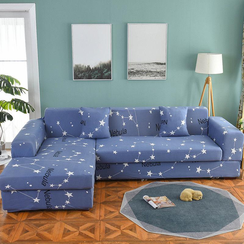 Corner Sofa Covers for Living Room Slipcovers Elastic Stretch Sectional Loveseat L Shape Sofa Cover