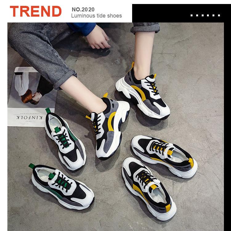 Women Shoes 2020 Tenis Feminino Platform Dad Chunky Sneakers Breathable Mesh Shoes Girl Casual Shoes