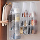 6/8 Pocket Bags Hanging Bags Handbags Wallets Storage Bags Double-sided Storage Artifacts Dustproof Suspension Punch-free Bags Wardrobe Storage Bags