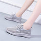 Women 'S Sports Shoes Flying Woven Mesh Sneakers Shoes Summer Breathable Casual Lightweight Soft Bottom Fitness Running Shoes