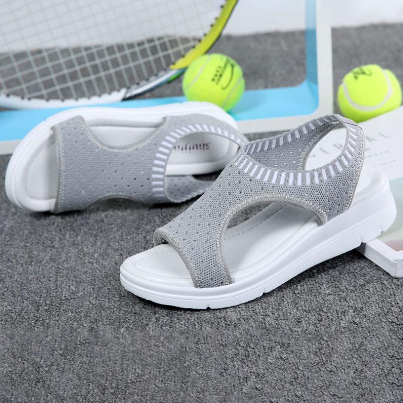 Summer Womens Sandals Platform Breathable Peep Shoes Comfortable Shopping Walking Shoes