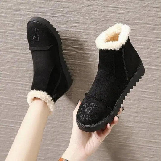 Warm and Velvet Snow Boots Women's Boots Autumn and Winter Thickened Short Boots Cotton Shoes Non-slip Short Boots