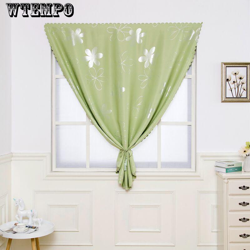 Modern Punch-free Velcro Small Curtain High Blackout Curtain Finished Children's Room Window Curtain